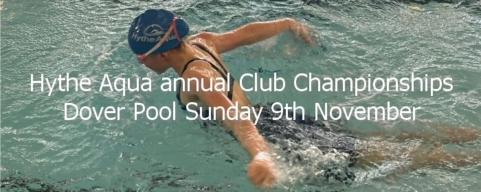 Hythe Aqua annual Club Championships